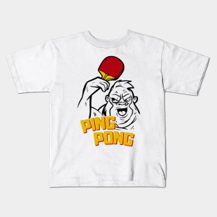 Ping Pong Gorilla Kids T-Shirt